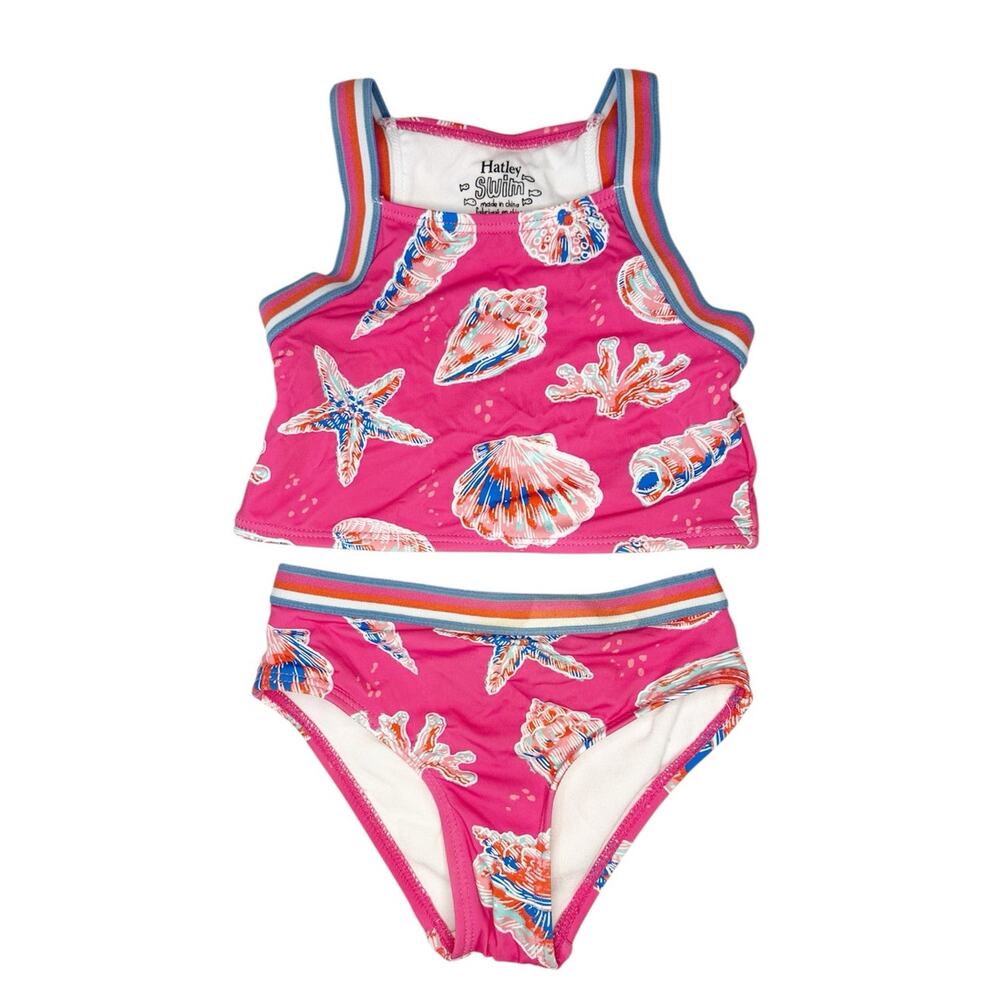 Hatley Seashells Print Tankini Set Size 2